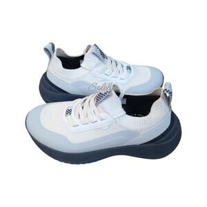 Vessi Stormburst Womens 7 Grey Blue Low Top Waterproof Knit DymaTex Sneaker Boot